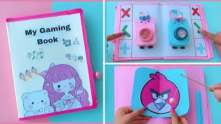 10 Paper Games in a book  DIY Cute Gaming Book  How to make paper gaming book  DIY Paper games [upl. by Eenwahs]