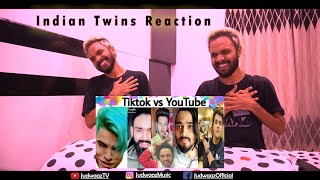 Indian Twins Reacting On YouTube Vs TikTok By Zuber Shaikh  End Game [upl. by Nosnirb]