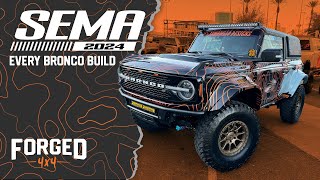 EVERY Ford Bronco at SEMA SHOW 2024 [upl. by Swerdna]