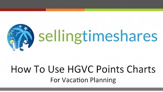 How To Use HGVC Points Charts For Vacation Planning [upl. by Acsot]