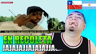 ARGENTINO reacciona a En Recoleta GTA San Andreas 🇨🇱😂🇦🇷 [upl. by Notnerb]