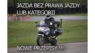 JAZDA BEZ KAT A I NOWE PRZEPISY 2017  WestRiderMotoVlog [upl. by Ennayar]