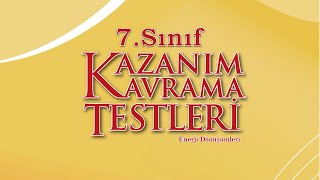 7 Sınıf Fen Bilimleri Kazanım Kavrama Testi 6  Enerji Dönüşümleri Soru ve Çözümleri [upl. by Olegnad]