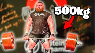 1102lb  500kg Deadlift World Record ft Eddie Hall [upl. by Mandelbaum]