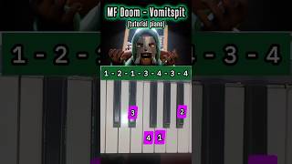 MF DOOM  Vomitspit tutorial piano [upl. by Yerg]