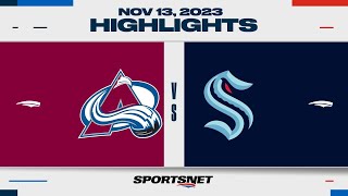 NHL Highlights  Avalanche vs Kraken  November 13 2023 [upl. by Hennessey814]