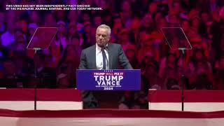 RFK Jr speech at MSG rally Trumps HHS secretary pick on why I left the Democratic party [upl. by Wivina]