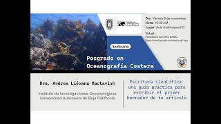 Seminario Posgrado en Oceanografía Costera [upl. by Naquin]