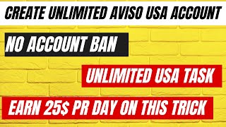 Create Unlimited Aviso USA Account Trick [upl. by Fairweather365]