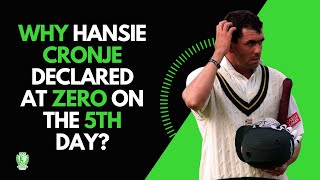 Why Hansie Cronje declared at zero on the 5th day euphoriacricket cricketplayer [upl. by Kirwin]