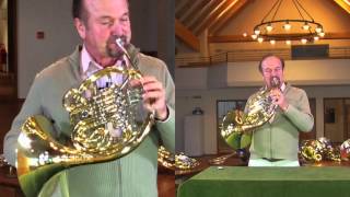 Waldhorn Intonation und Korrektur per Hand Engelbert Schmid Horns [upl. by Yedok]