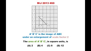 CSECMathsP1s019  Area w Enlargement of Scale Factor 2 [upl. by Humfrey]