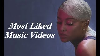 Ariana Grandes Most Liked Music Videos [upl. by Atteloc]