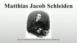 Matthias Jacob Schleiden [upl. by Amilb]