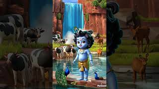 Chhoti Chhoti Gaiya kanha littlekrishna ytshorts ai [upl. by Nyltiak]