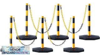 VEVOR Adjustable Traffic Delineator Post Cones 6 Pack Traffic Safety Delineator Barrier Review [upl. by Muraida763]