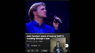 JOHN FARNHAM LOOKING THROUGH A TEAR BEAUTIFUL SONG 💜🖤 INDEPENDENT ARTIST REACTS [upl. by Melquist12]