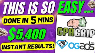 Earn 5400 Weekly 🤑 Using CPA Marketing  Free Traffic Strategy ✅ CPAGrip Make Money Online [upl. by Enrique]