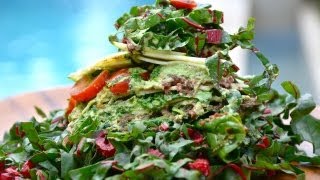 Raw Food Deep Dish Lasagna Low Fat [upl. by Ahsaenat]