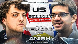 Classical Round 5  Hans Niemann vs Anish Giri 2024  Sicilian Defense  Najdorf Variation [upl. by Nylekcaj]