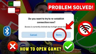 How To Fix Access Is Currently Limited Due To High Server Load  Fix eFootball Opening Problem [upl. by Trenton]