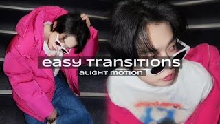 Easy Transition Tutorial  Alight Motion [upl. by Nileuqaj]