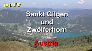 Rundgang durch Sankt Gilgen und fahrt auf das Zwölferhorn am Wolfgangsee Österreich jop TV Travel [upl. by Auoh]