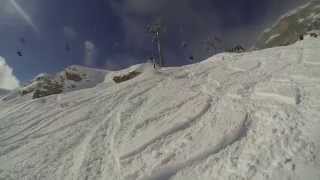 Massive Double Backflip Crash  Crans Montana 2014  Freeski POV Series [upl. by Lamont]