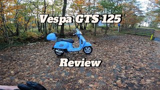 Vespa GTS 125 0100 060 acceleration and topspeed run S1E371 [upl. by Selym632]