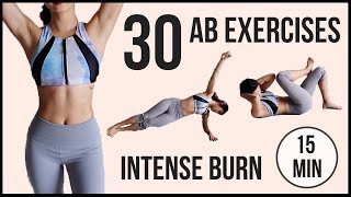 30 BEST Ab Exercises in 15 minutes Intense TABATA for Flat Belly and Six Pack ◆ Emi ◆ [upl. by Nniuqal844]