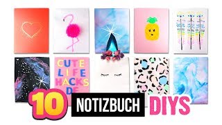 10 EINFACHE NOTIZBUCH DIYs 📓😍 Kalender  Planner Tipps Papier Bastel Anleitung [upl. by Kilian245]