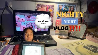 NIGHTY  NIGHT VLOG â€¼ï¸  yappin skincarent rlly studying   ğŸ˜‰ ğŸ¤ [upl. by Keldon181]