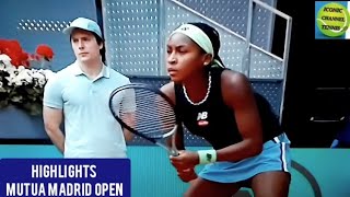 COCO GAUFFPAULA BADOSABEST POINTS HIGHLIGHTSMUTUA MADRID OPEN [upl. by Cassella]