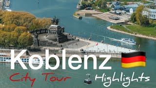 Koblenz City Tour Highlights Germany 🇩🇪 4K [upl. by Talley]