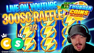 GOING ALL IN  300SC GIVEAWAY  CROWN COINS CASINO [upl. by Kruse]