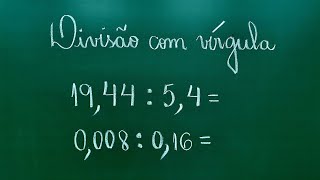 💥DIVISÃO COM VÍRGULA  DIVISÃO COM NÚMEROS DECIMAIS  Professora Angela Matemática [upl. by Belita287]