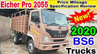 Eicher Pro 2055 BS6 2020  Price Mileage Specification Review  Eicher EUTECH6 [upl. by Fey224]