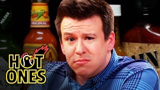 Philip DeFranco Sets a YouTube Record While Eating Spicy Wings  Hot Ones [upl. by Letha]