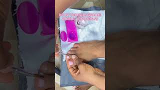 Do my acrylic toe nails with me  3d flower nails naildesign shortsfeed shorts acrylictoes [upl. by Jeramie]