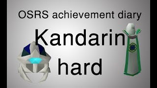 OSRS Kandarin hard diary tasks guide [upl. by Janka]