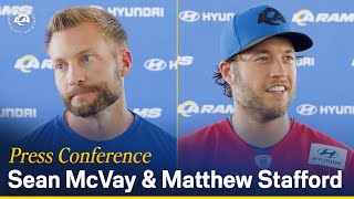 Sean McVay amp Matthew Stafford On Team Injuries Lions Matchup amp Young Player Performances [upl. by Surat]