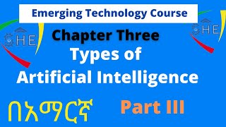 Types of Artificial Intelligence  Chapter Three  Part 3  በአማርኛ Intron to emerging Technology [upl. by Assilym377]