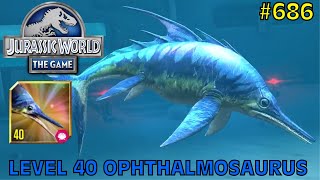 Level 40 Ophthalmosaurus  Jurassic World The Game  EP 686 [upl. by Ahsiea]