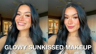 DEWY  SUNKISSED SUMMER MAKEUP TUTORIAL [upl. by Ayanat709]