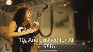 Kirk Hammett Metallica Top 20 guitar solos [upl. by Helfand]