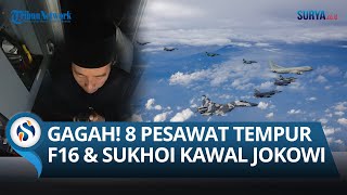 Momen Pilot Pesawat Tempur yang Kawal Jokowi Beri Salam Perpisahan Terima Kasih Telah Perkuat TNI [upl. by Alaaj]