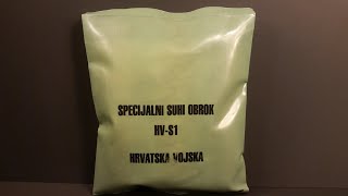 1993 Croatian Special Dry Ration Review Freeze Dried Recon Patrol MRE Tasting Test [upl. by Friederike]