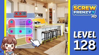 Screw Frenzy Level 128 Solution Walkthrough [upl. by Cannell575]