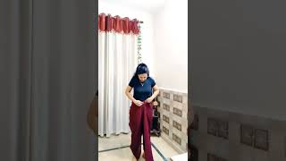 new dhoti style saree draping dhotisareeyoutube shorts [upl. by Ahsimrac]