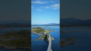 Worlds Most Beautiful Road  Atlantic Ocean Road atlanticoceanroad travel norway [upl. by Alleb]